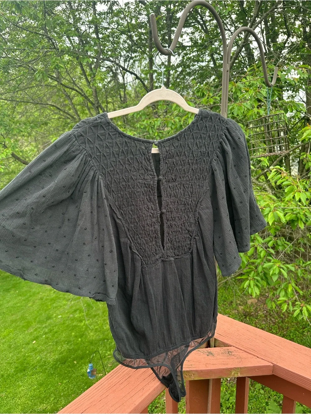 Free People Perfect Catch Flutter Sleeve Bodysuit - Picture 5 of 5